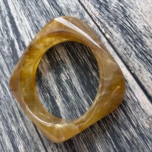 Square Resin Bangle Bracelet
